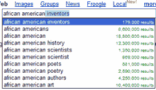 Google Suggest - african americans are